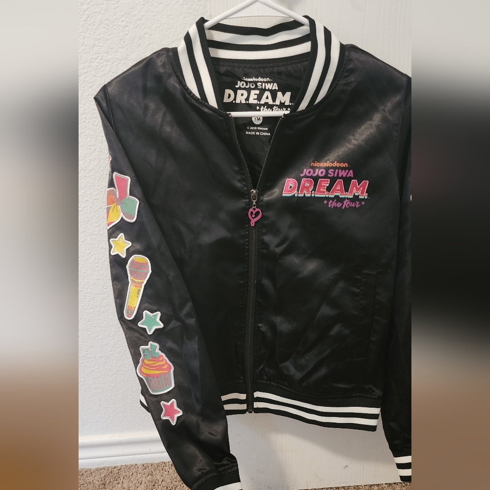 JoJo Siwa Black Jacket with Vibrant Patches